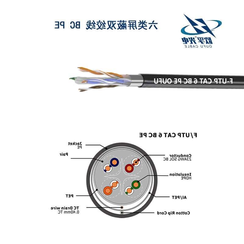 新北市F/UTP6类4对屏蔽室外电缆(23AWG)